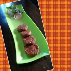 A picture of Rajma Galawate Kabab.