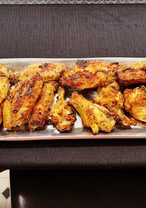 A picture of Air Fryer Lemon Pepper Chicken Wings.