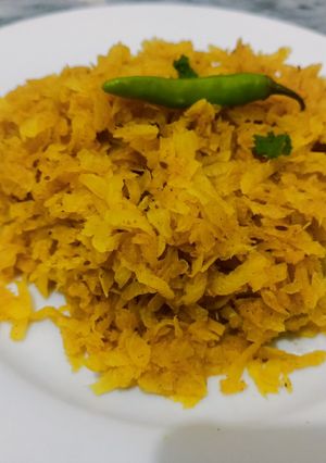 A picture of Molli paratha filling.