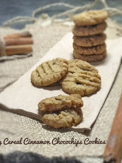 Foto resep Crispy Cereal Cinnamon Chocochips Cookies