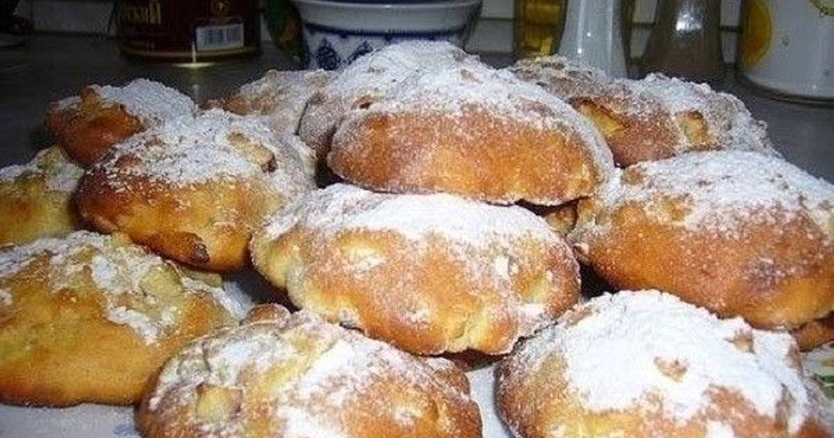 Булочки с яблоками на кефире рецепт с фото пошагово в духовке