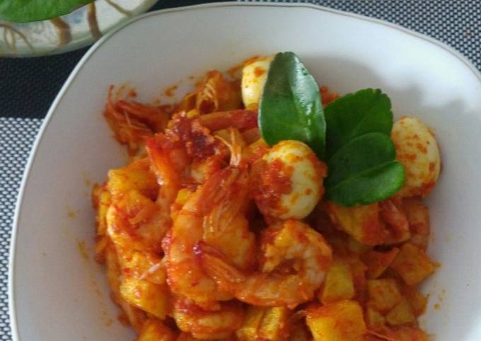 Resep Balado Kentang Udang Telur Puyuh Ala Dapur Saya😘 Oleh 🌸ekky🌸