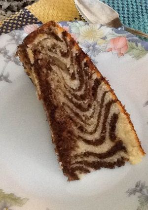 Una foto de Torta cebra