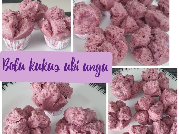 Cara Mudah Menyiapkan Resep Bolu kukus ubi ungu anti gagal yang Menggugah Selera Anti Ribet, Uenak Banget