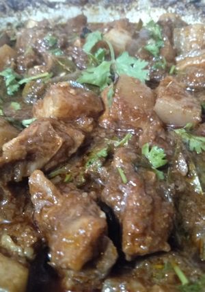A picture of Coorg Pork Curry.