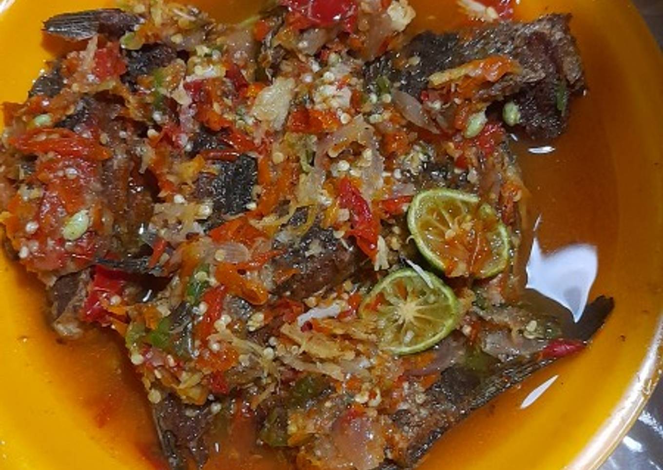 Pecak Ikan Mas Betawi simple