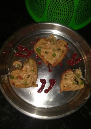 वाइट सॉस, पास्ता,चीज़ लिटिल हार्ट के साथ रेसिपी मुख्य फोटो