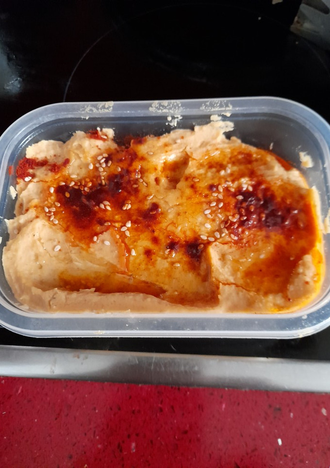 Una foto de Hummus de garbanzo casero