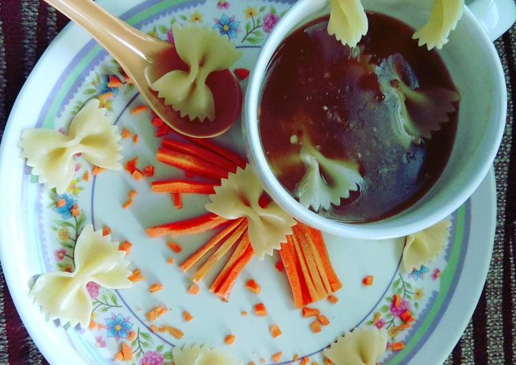 Recipe of Homemade Hot and Sour Pasta Soup