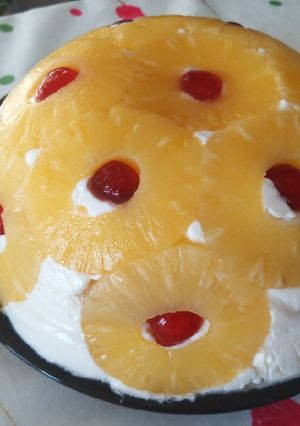 A picture of Pineapple Zuccotto.