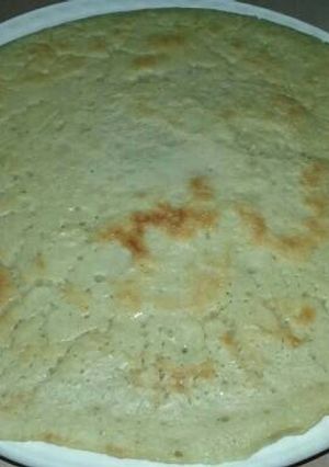 Una foto de Panqueca salada de crema de arroz u harina de arroz