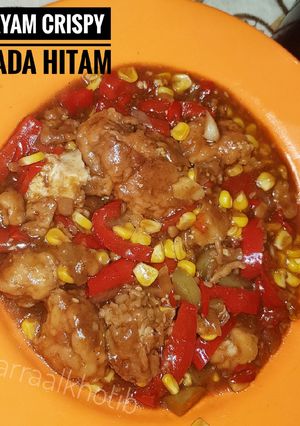 Foto resep Ayam Lada Hitam saus merah