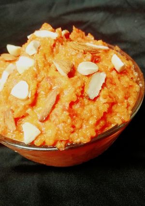 A picture of Gajar ka halwa.