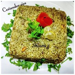 A picture of Coriander rice:.