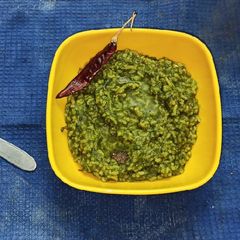 A picture of Palak khichdi.