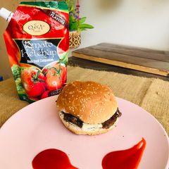 A picture of Cheese Shami Burger.