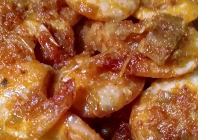 Resep Udang balado simple Anti Gagal