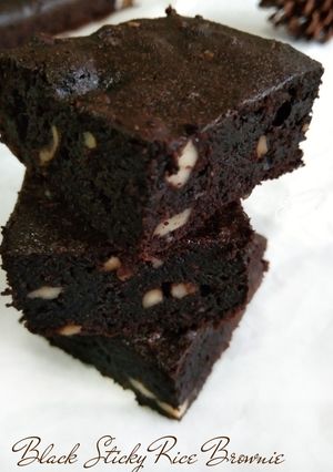Foto resep 6. Black Sticky Rice Brownie