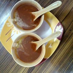 A picture of Tomato Carrot Soup.