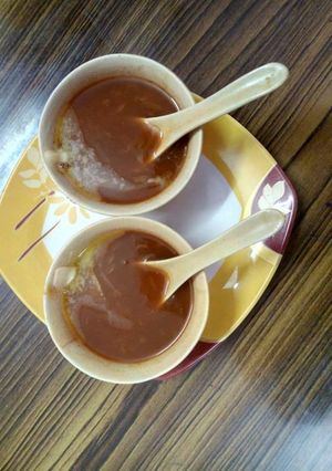 A picture of Tomato Carrot Soup.
