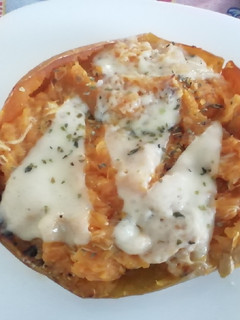 Foto principal de Calabaza rellena de pollo asado al horno