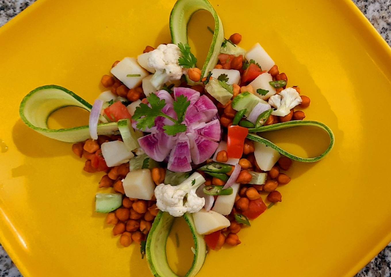 Blackgram-Potato Salad