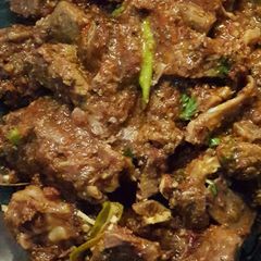 A picture of Mutton karahi #EidMeetup.