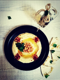 عکسی از دستور حمص (حمص بطحينه)