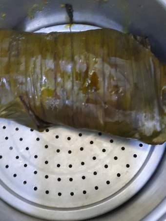 Langkah Mudah untuk Menyiapkan Pepes tempoyak ikan patin ala mama eja Rumahan