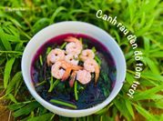 Hình ảnh của canh rau dền đỏ tôm