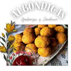 Albóndigas de "Garbanzos y Zanahoria 🥕 rellenas"-レシピのメイン写真