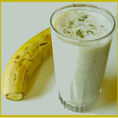 A picture of Sweet potato banana smoothie.