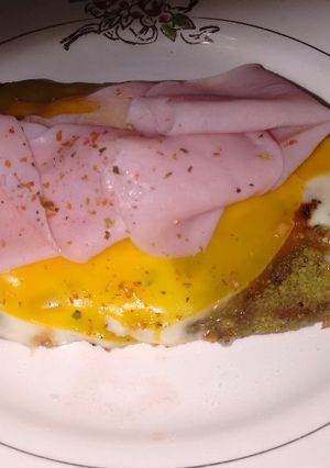 Una foto de Milanesa de soja napolitana cheddar