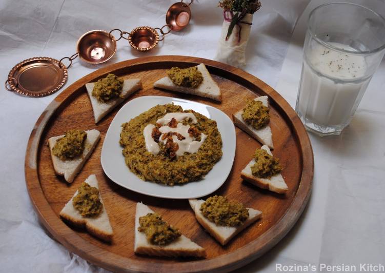 Recipe of Perfect Persian eggplant dip