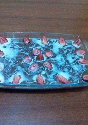 Una foto de Flan del Año Nuevo