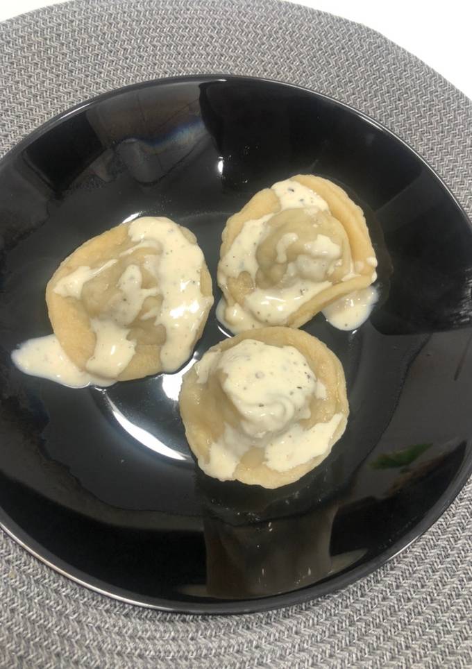 Равиоли с курицей и грибами