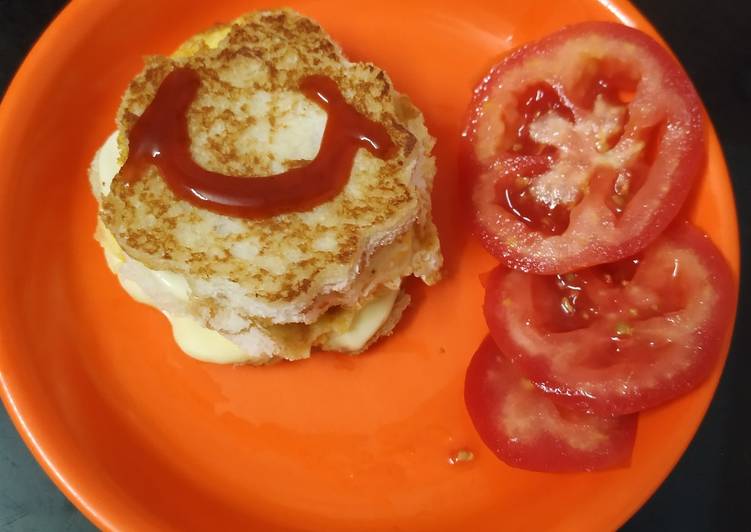 Step-by-Step Guide to Make Super Quick Homemade Bread omlette sandwich