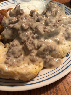 A picture of Sausage gravy.