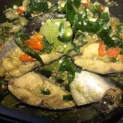 A picture of Patin cabe ijo (no oil, no sugar).