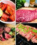 Corona Marinated Fullblood Wagyu Bavette Steak with Grilled Watermelon