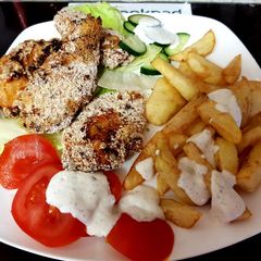 A picture of My Breaded chicken with Linseed coating 🤗.