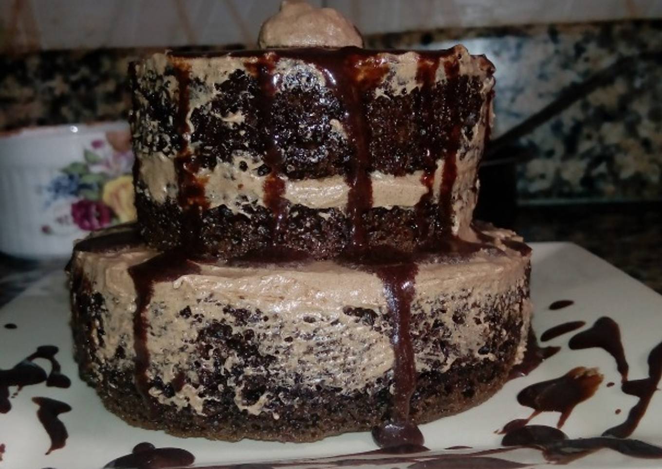 Mini chocolate ramekins cake