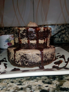 A picture of Mini chocolate ramekins cake.