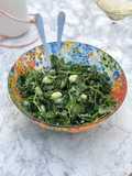 Broadbean, broccoli, pea shoot and Parmesan salad 🥗