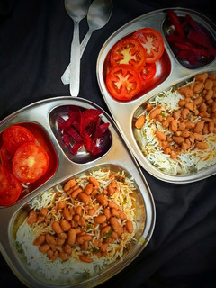 A picture of Rajma chawal.
