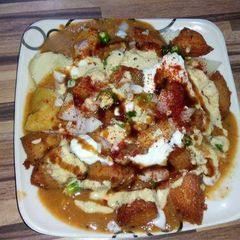 A picture of Fried Idli Chat.