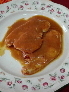 Una foto de Filetes de pechuga de pavo en salsa española hecha en Thermomix