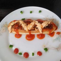 A picture of Falafal Hotdog.