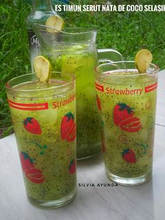 Foto resep Es Timun Serut Nata De Coco Selasih