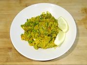 Una foto de paella vegana
